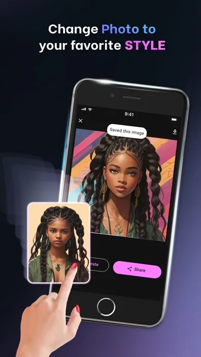 Screenshot di UniAI: AI Art Generator