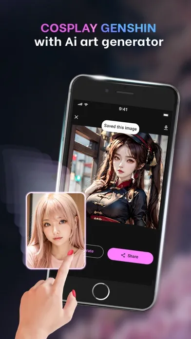 Screenshot di UniAI: AI Art Generator