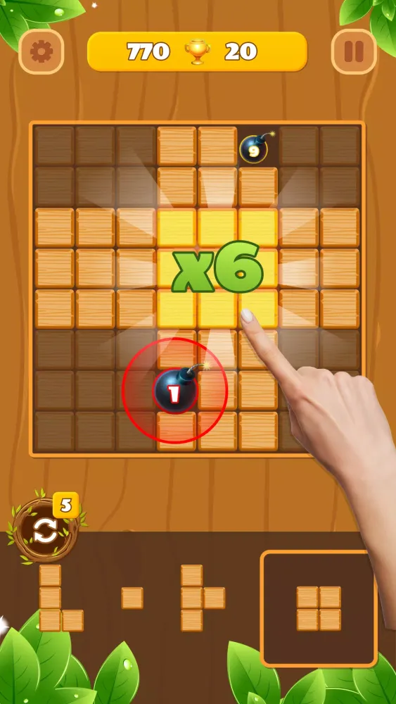 Woody Block Puzzle: Wood Game 스크린샷