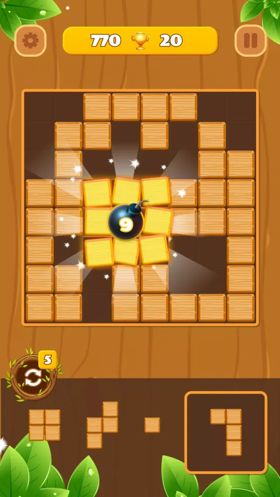Woody Block Puzzle: Wood Game 스크린샷