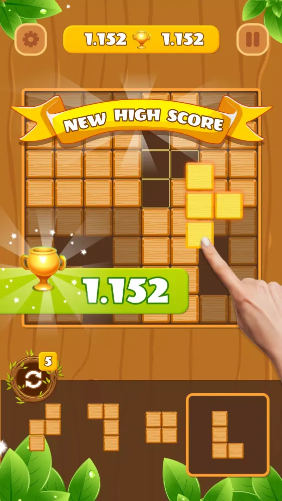 Woody Block Puzzle: Wood Game 스크린샷