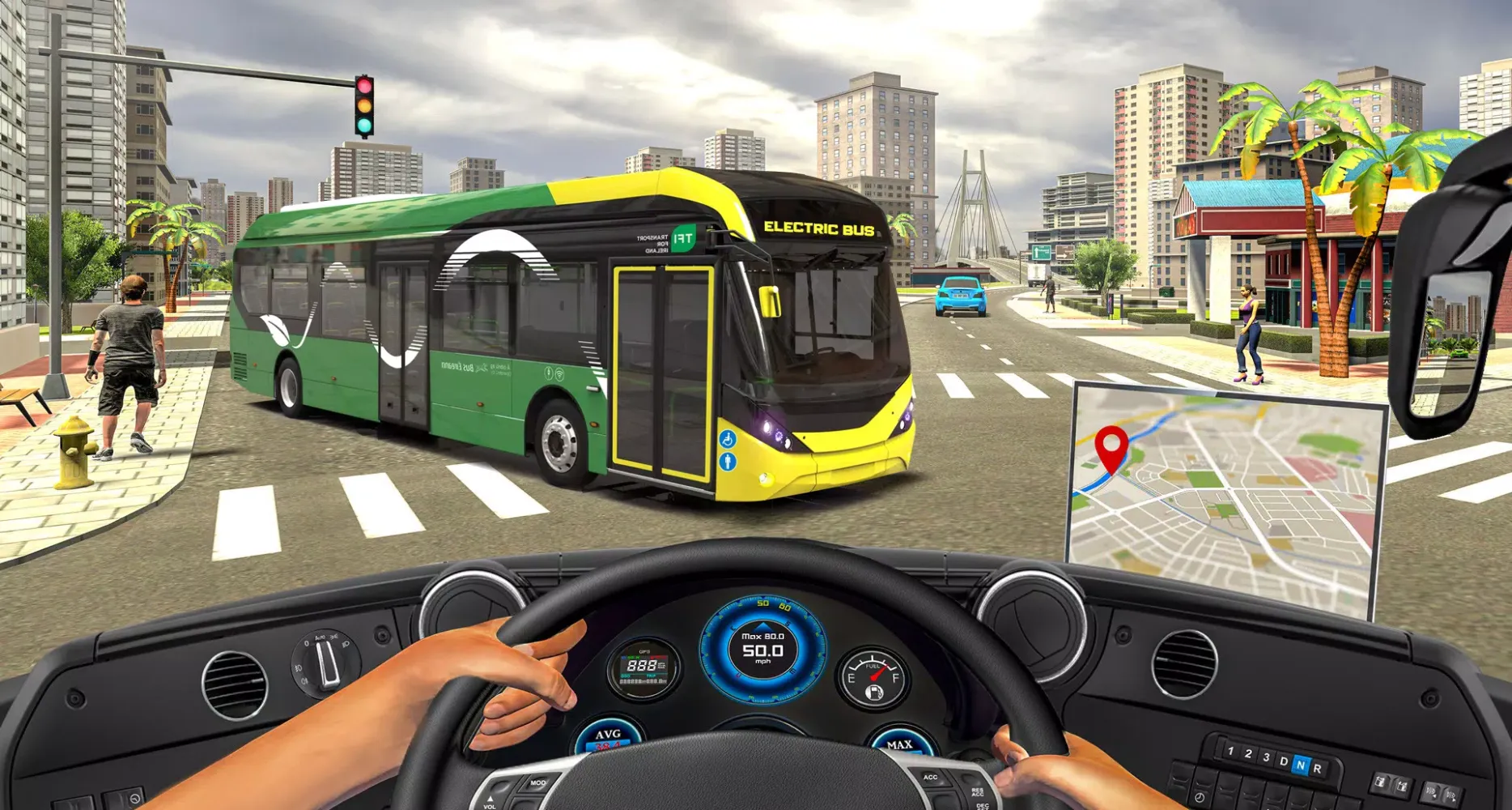 Zrzuty ekranu Electric Bus : City Bus Games