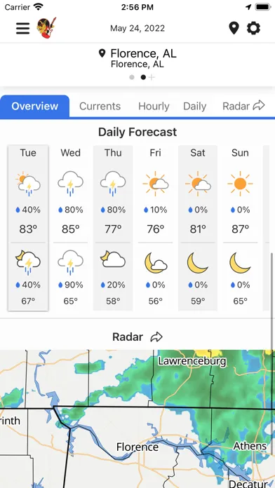 KIX96 Weather स्क्रीनशॉट