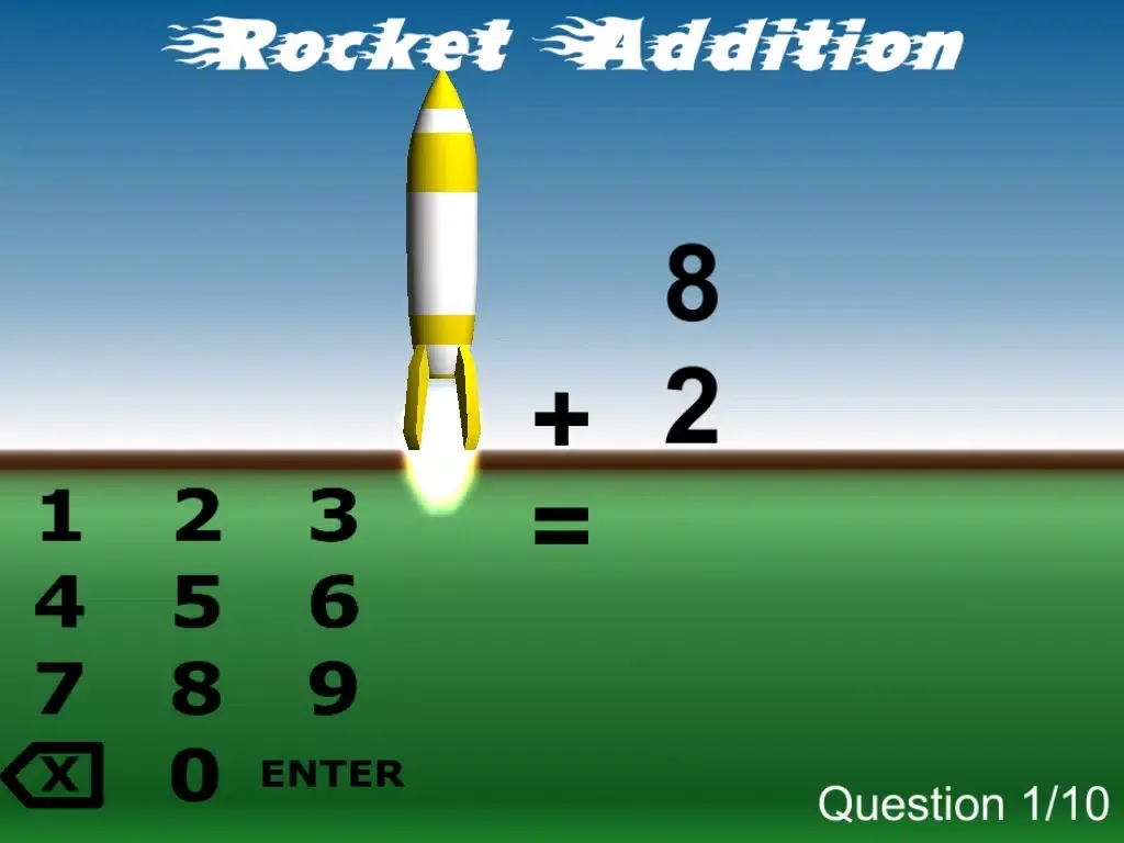 Capturas de pantalla de Rocket Math iPad 