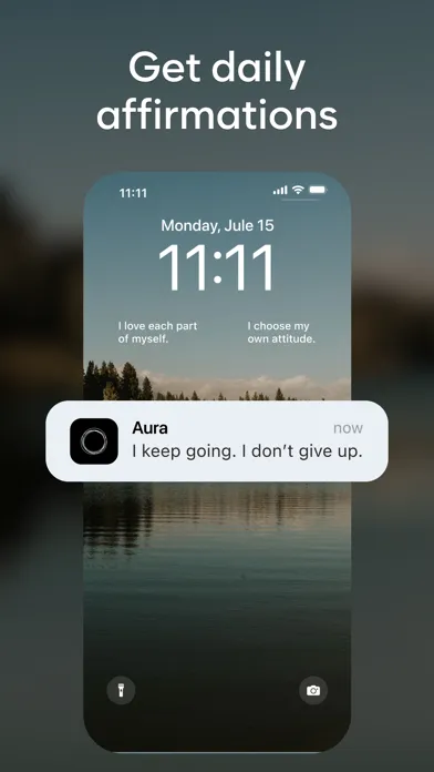 Zrzuty ekranu Aura - Daily Affirmations AI