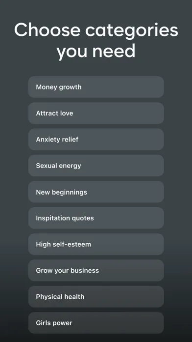 Zrzuty ekranu Aura - Daily Affirmations AI