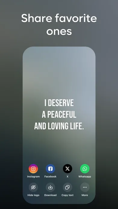 Zrzuty ekranu Aura - Daily Affirmations AI