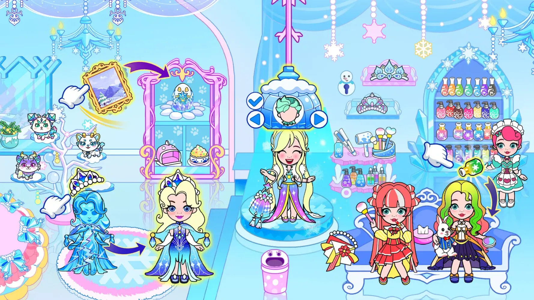 ภาพหน้าจอของ Ice Princess World Castle Life