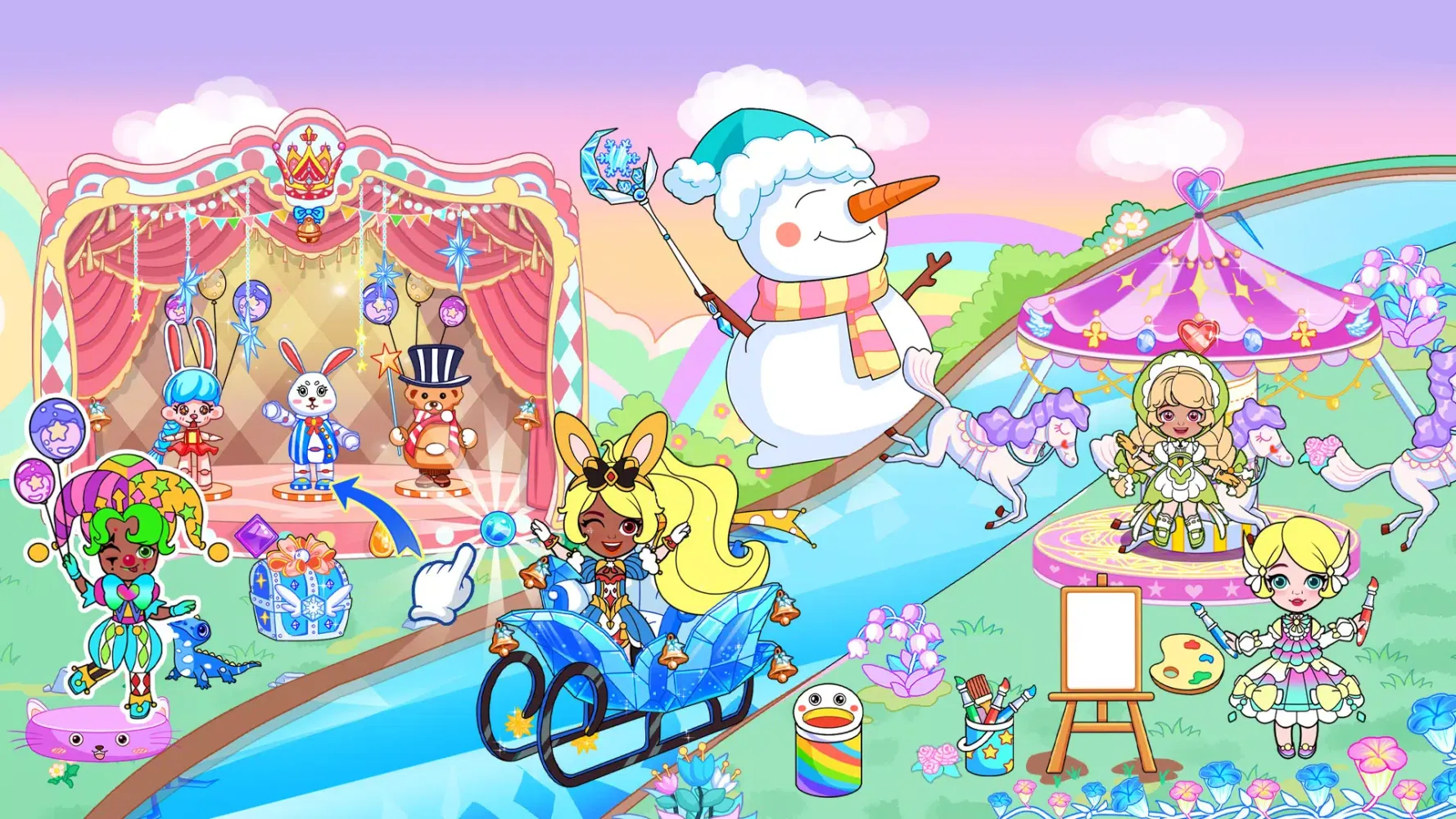 ภาพหน้าจอของ Ice Princess World Castle Life