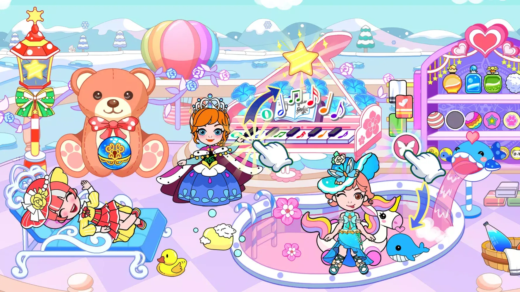 ภาพหน้าจอของ Ice Princess World Castle Life