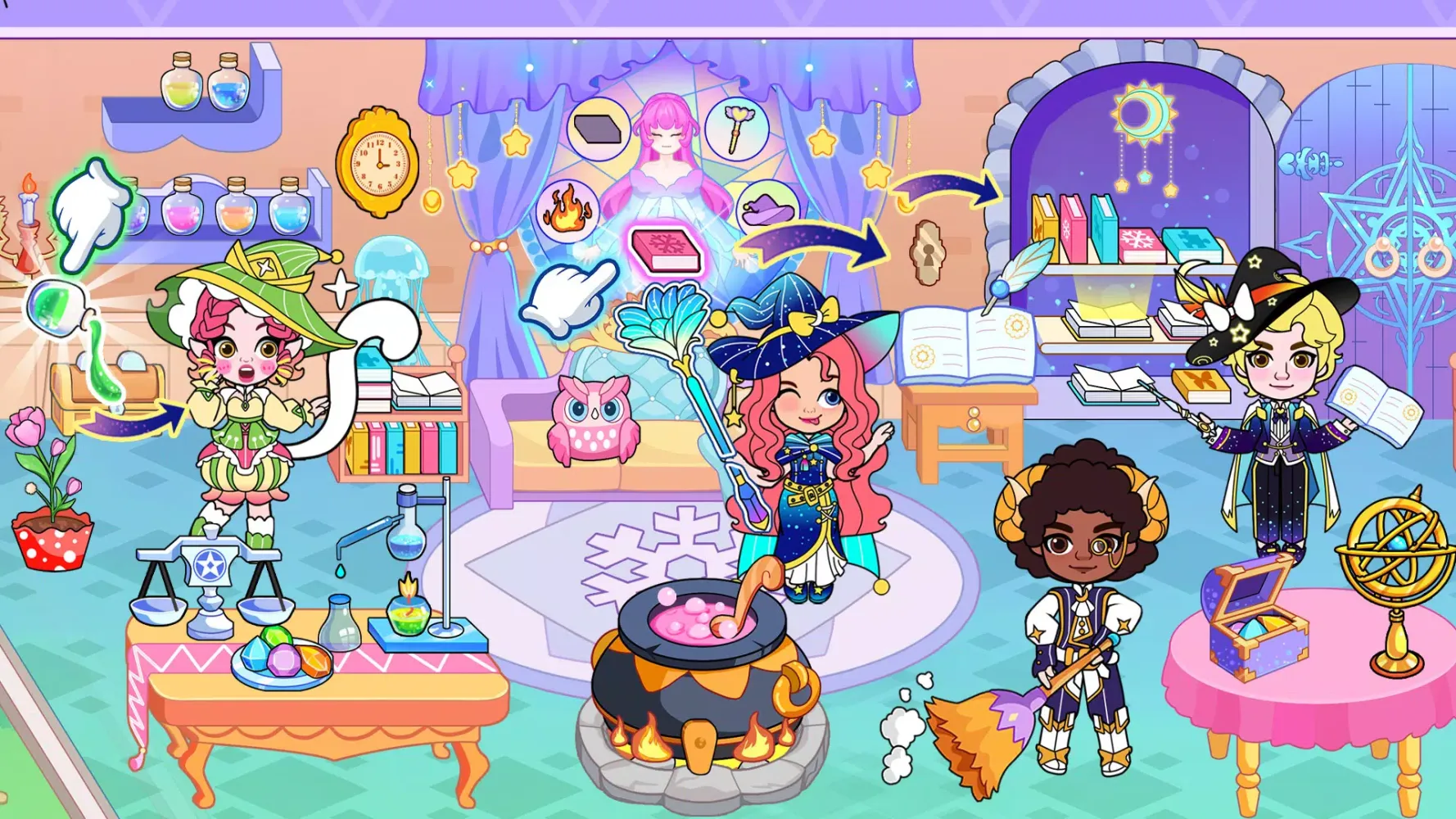 ภาพหน้าจอของ Ice Princess World Castle Life