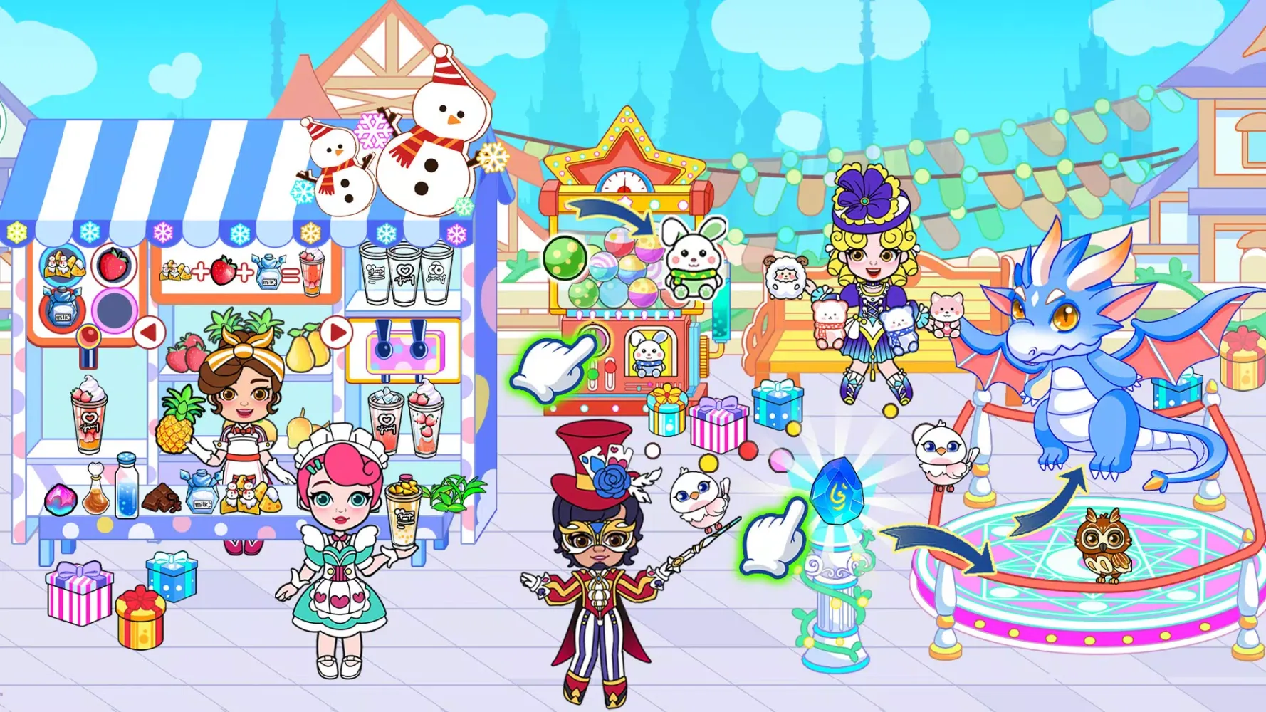 ภาพหน้าจอของ Ice Princess World Castle Life