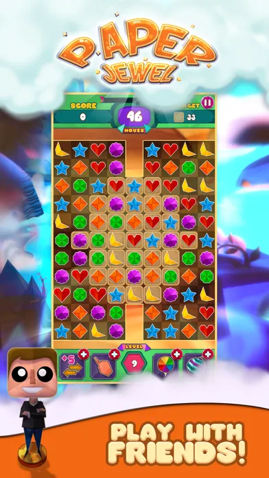 Capturas de pantalla de Paper Jewels Match 3 Game