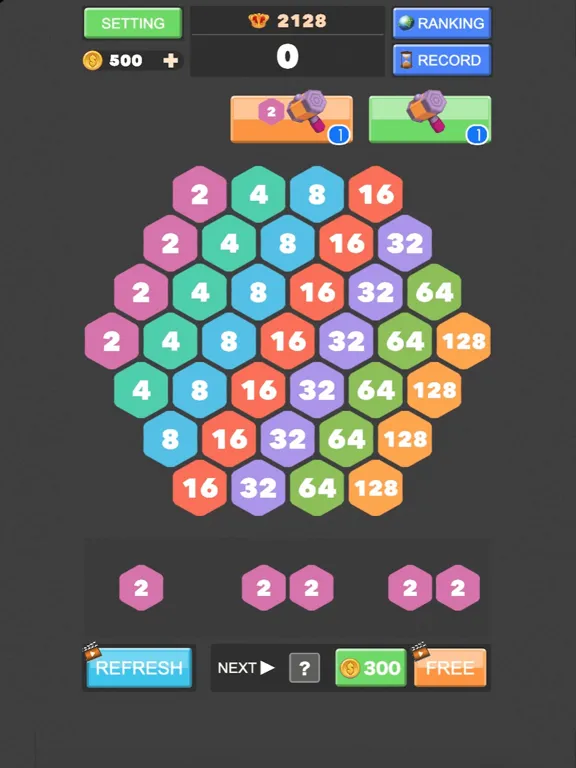 Capturas de tela do 2048 - Merge Number Puzzle iPad 