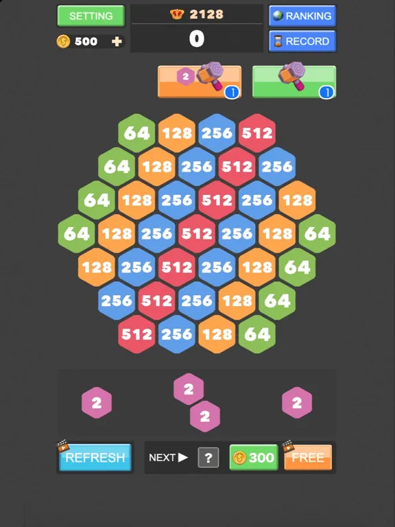 Capturas de tela do 2048 - Merge Number Puzzle iPad 