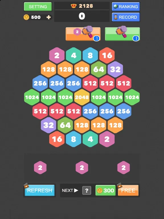 Capturas de tela do 2048 - Merge Number Puzzle iPad 
