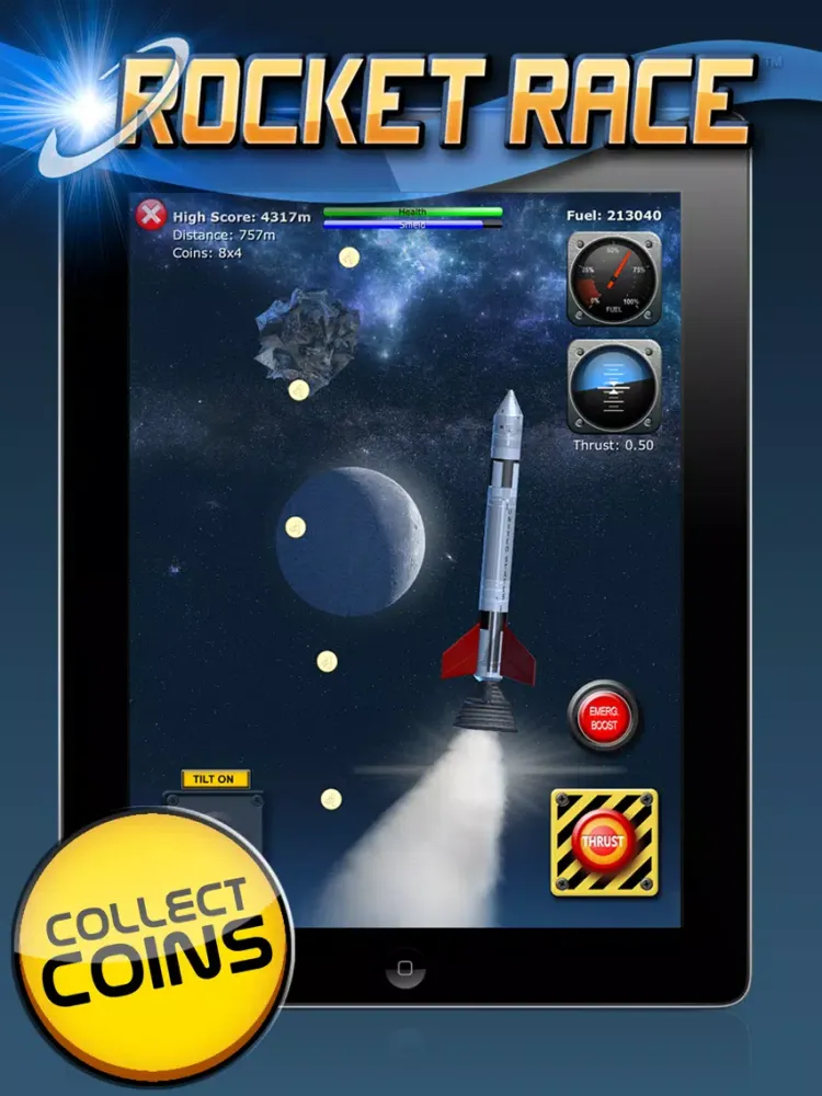Ảnh chụp màn hình của Rocket Race Multiplayer iPad 