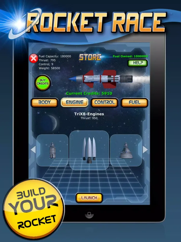 Ảnh chụp màn hình của Rocket Race Multiplayer iPad 