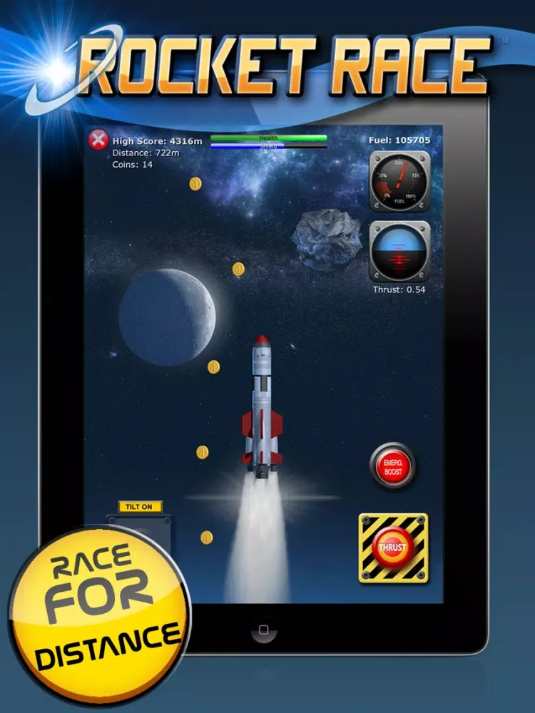 Ảnh chụp màn hình của Rocket Race Multiplayer iPad 
