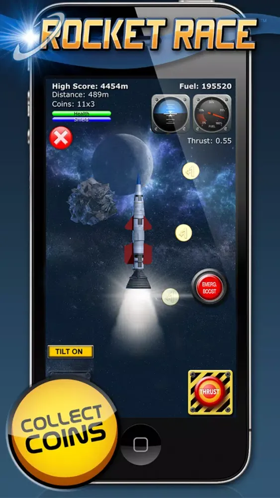 Ảnh chụp màn hình của Rocket Race Multiplayer