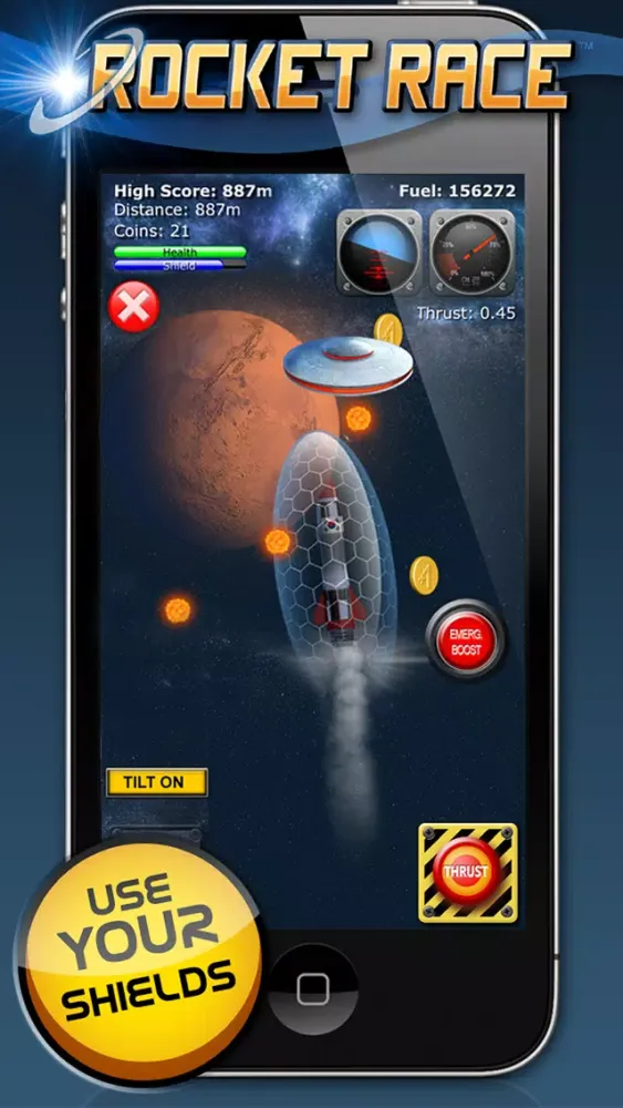 Ảnh chụp màn hình của Rocket Race Multiplayer