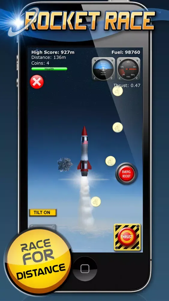 Ảnh chụp màn hình của Rocket Race Multiplayer