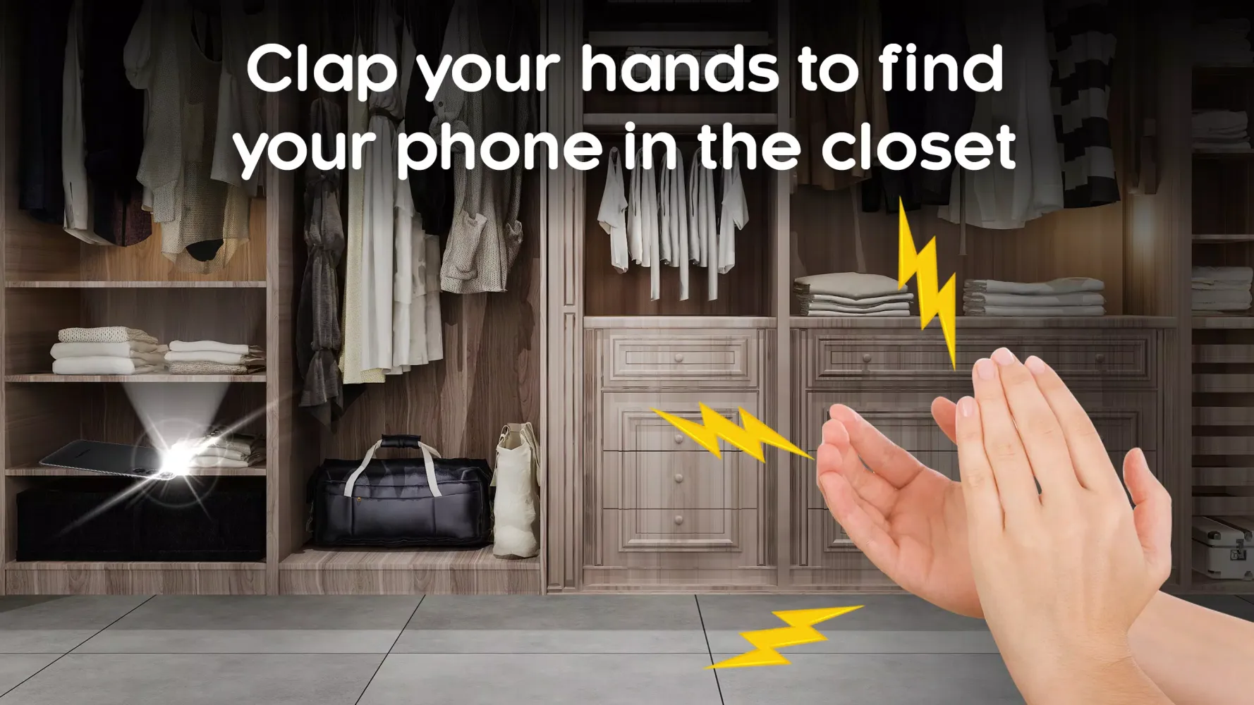 Zrzuty ekranu Find Phone by Clap, Whistle