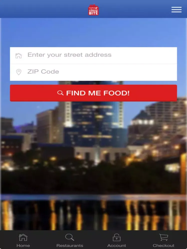 Cincybite Restaurant Delivery Service iPad  स्क्रीनशॉट