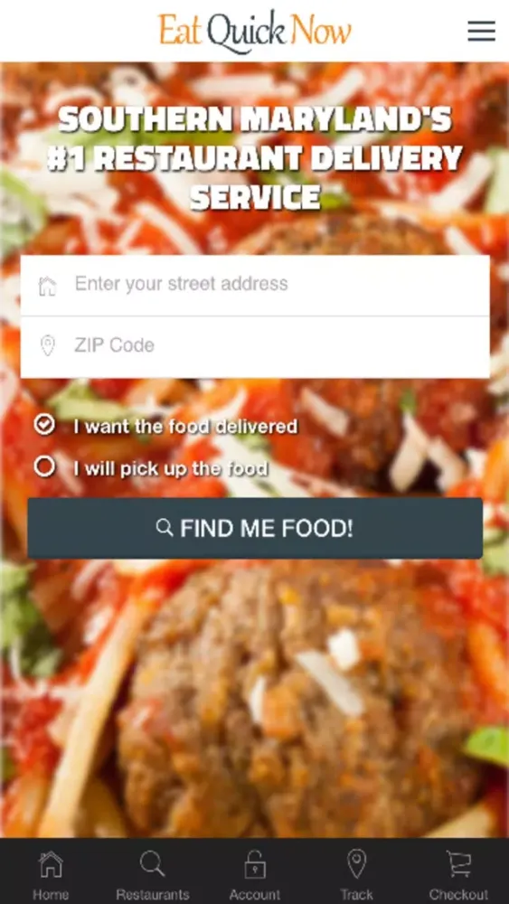 Eat Quick Now Restaurant Delivery Service スクリーンショット