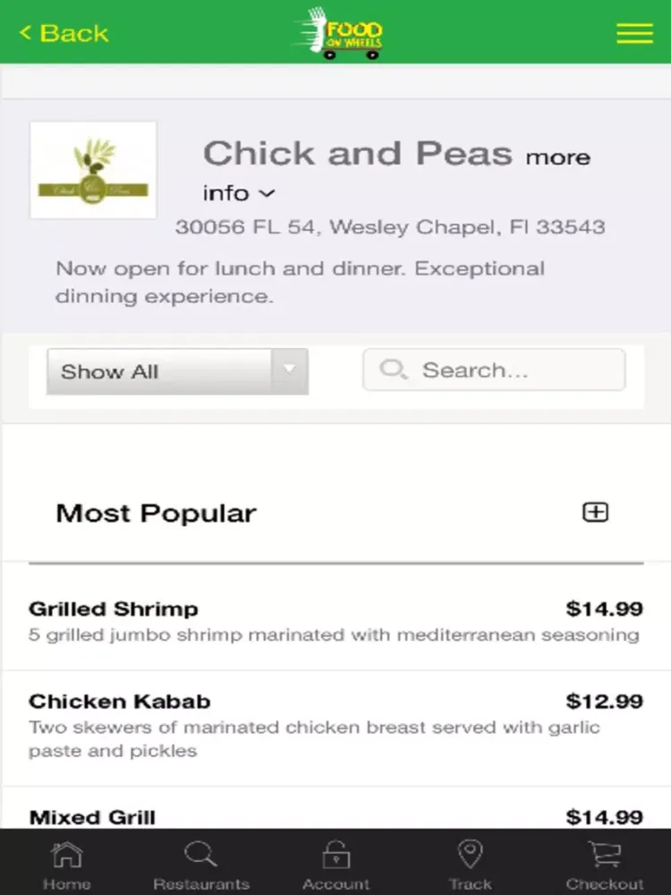صور Food On Wheels Restaurant Delivery Service iPad 