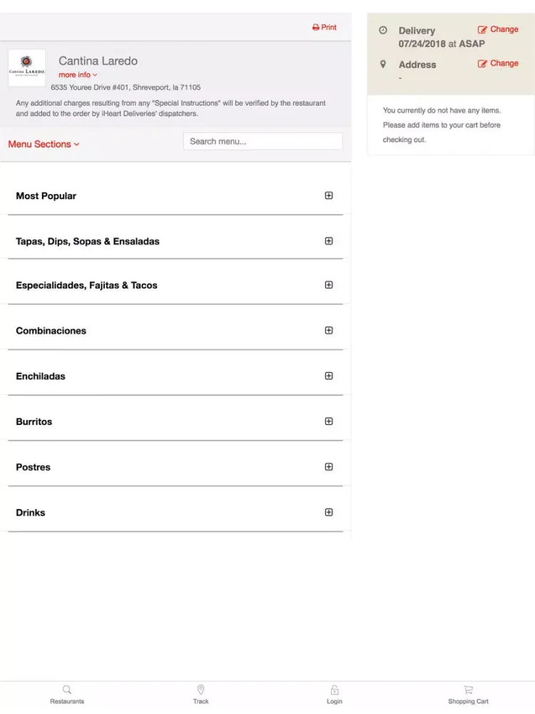 iHeart Deliveries iPad 应用截图