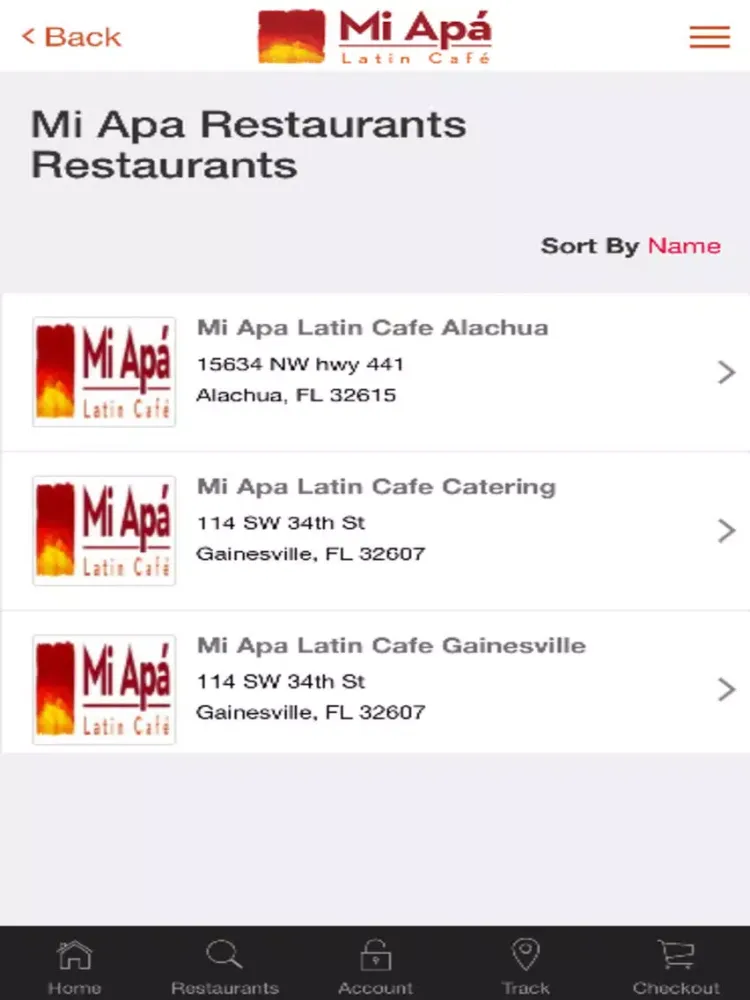 Zrzuty ekranu Mi Apa Latin Cafe Gainesville iPad 