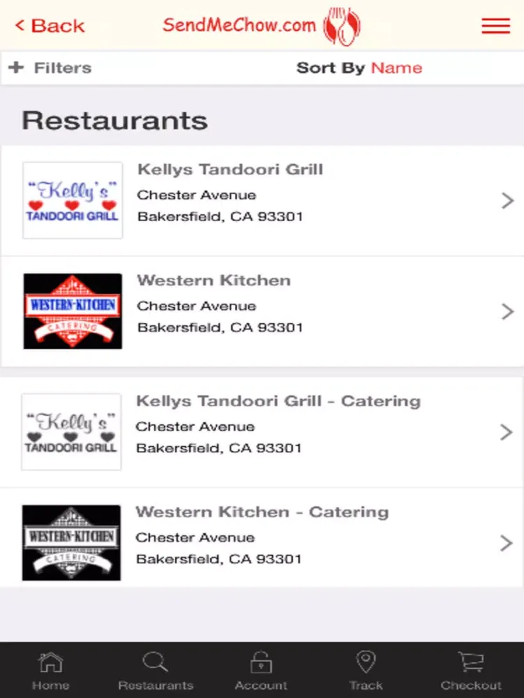 Send Me Chow Restaurant Delivery Service iPad  سکرین شاٹس