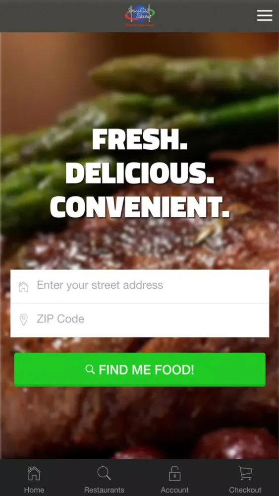 Space City Takeout Restaurant Delivery Service Screenshots