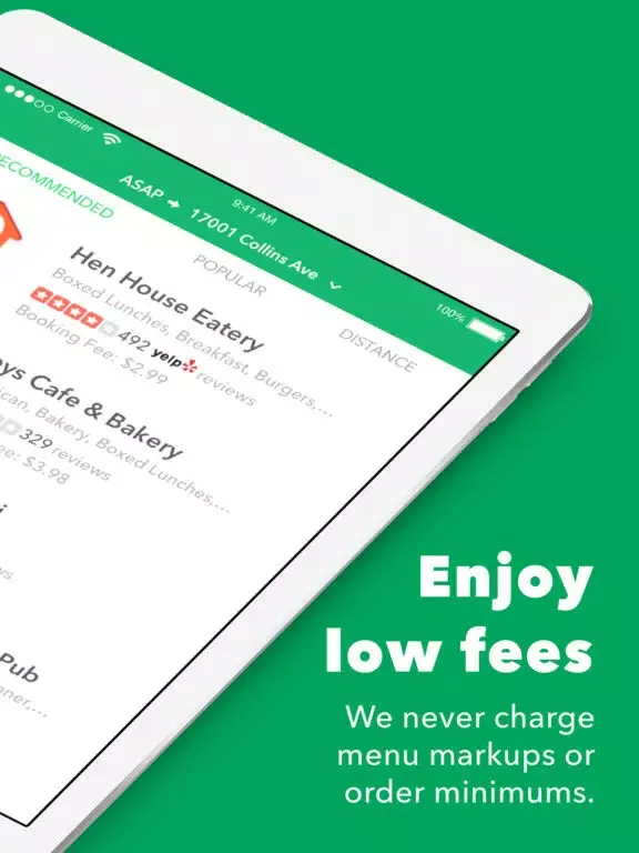 Takeout Hero - Food Delivery iPad  Ekran Görüntüleri