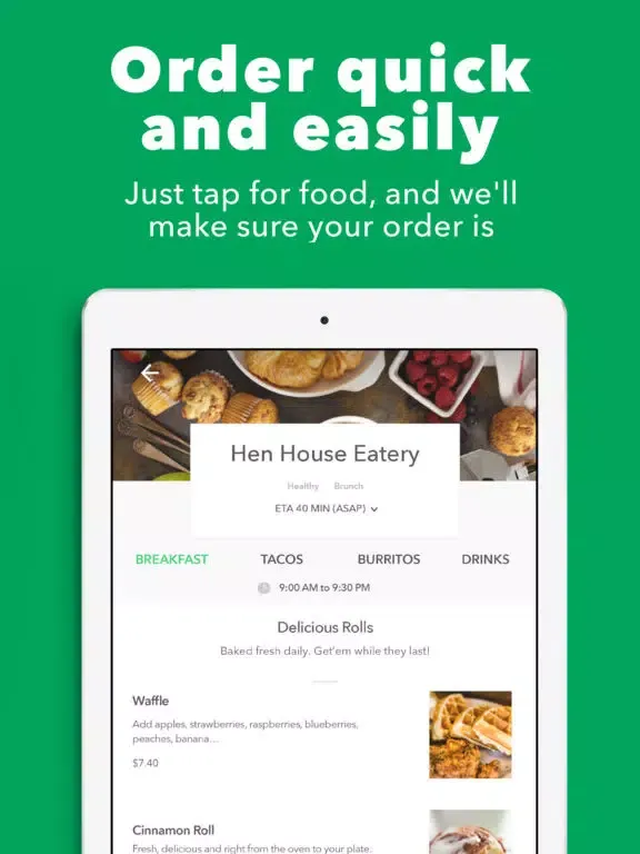 Takeout Hero - Food Delivery iPad  Ekran Görüntüleri