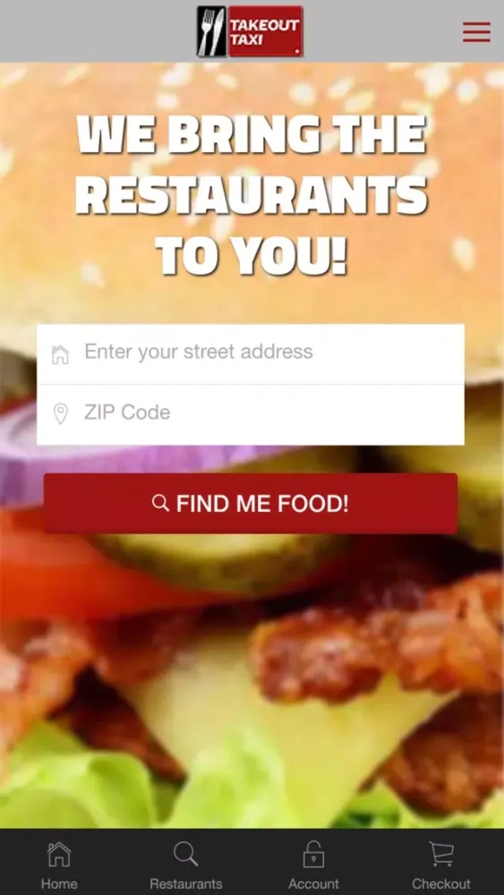 Tangkapan layar Takeout Taxi Louisville Restaurant Delivery Service