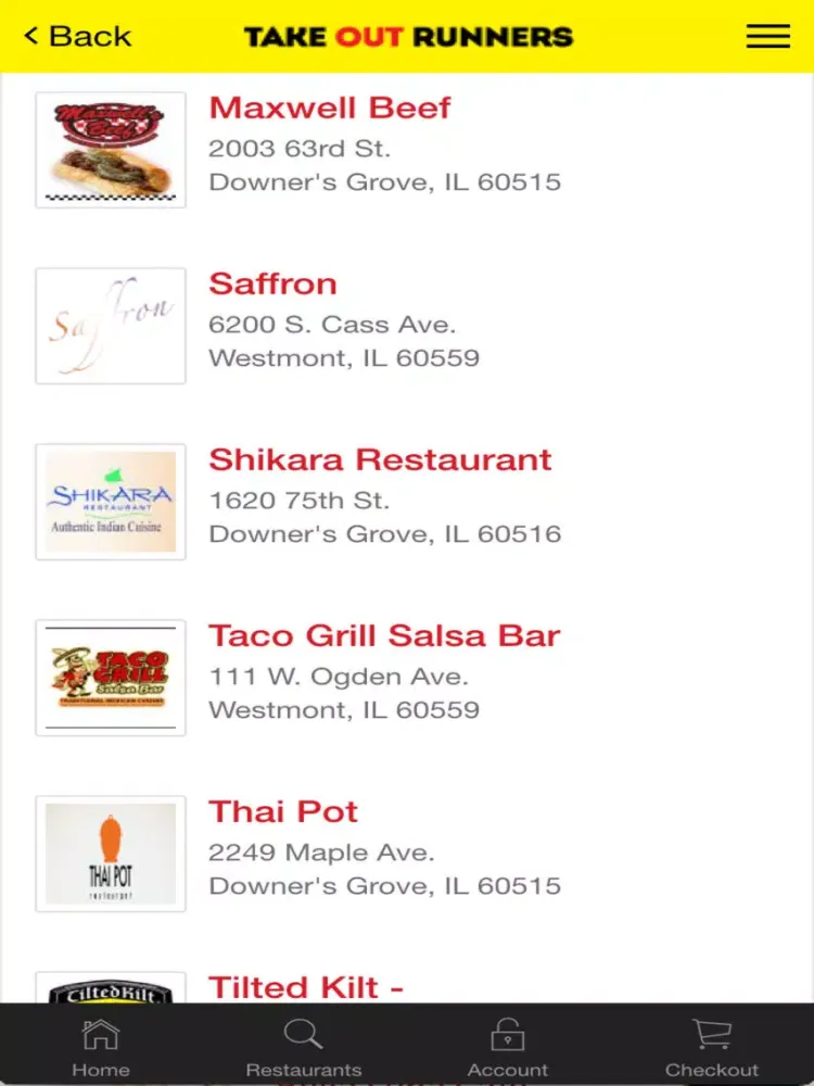 صور Takeout Runners Restaurant Delivery Service iPad 