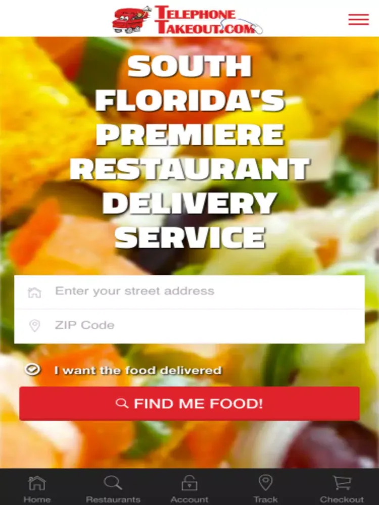 Capturas de tela do Telephone Takeout Restaurant Delivery iPad 