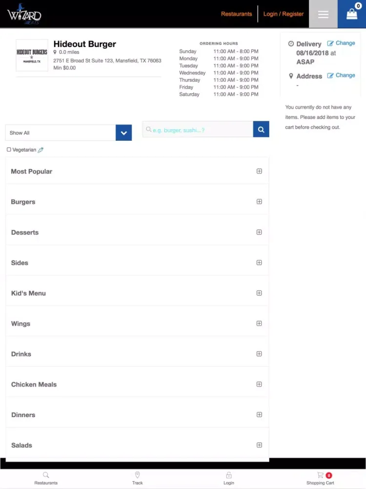 Wizard Eats iPad Screenshots