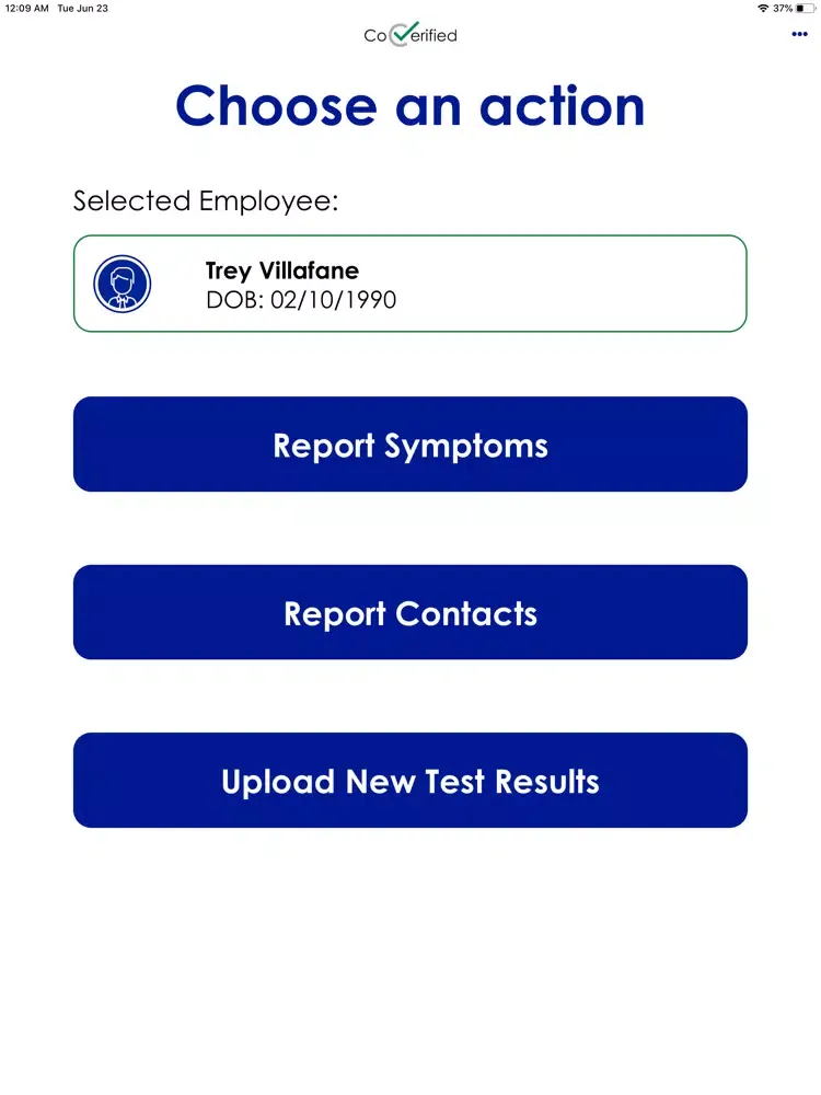 Coverified iPad  स्क्रीनशॉट