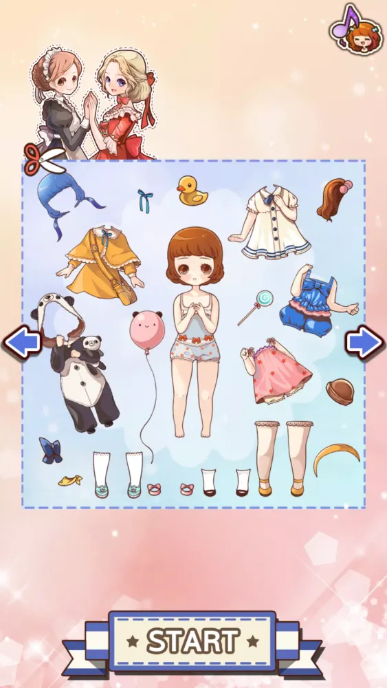 Tangkapan skrin Paper Doll