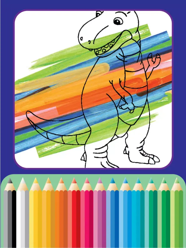 Screenshot di Dinosaurs Village coloring page for boys First Edition iPad 