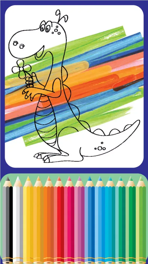 Screenshot di Dinosaurs Village coloring page for boys First Edition