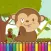 Monkey Coloring Game for Kids First Edition