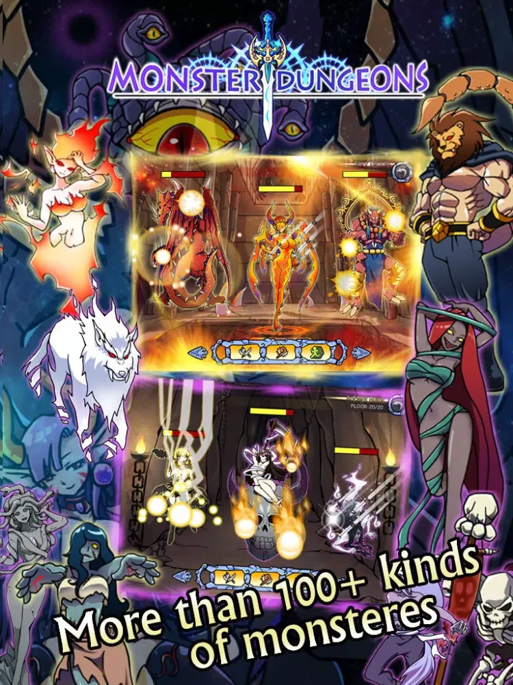تصاویر Monster Dungeons : Magic & Swords Free iPad 