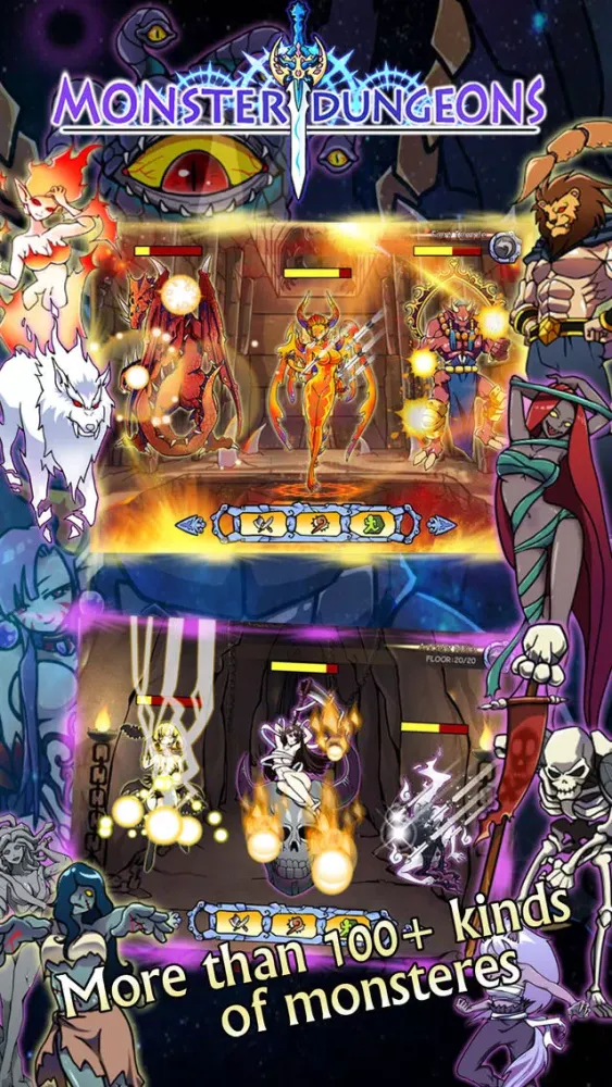 تصاویر Monster Dungeons : Magic & Swords Free