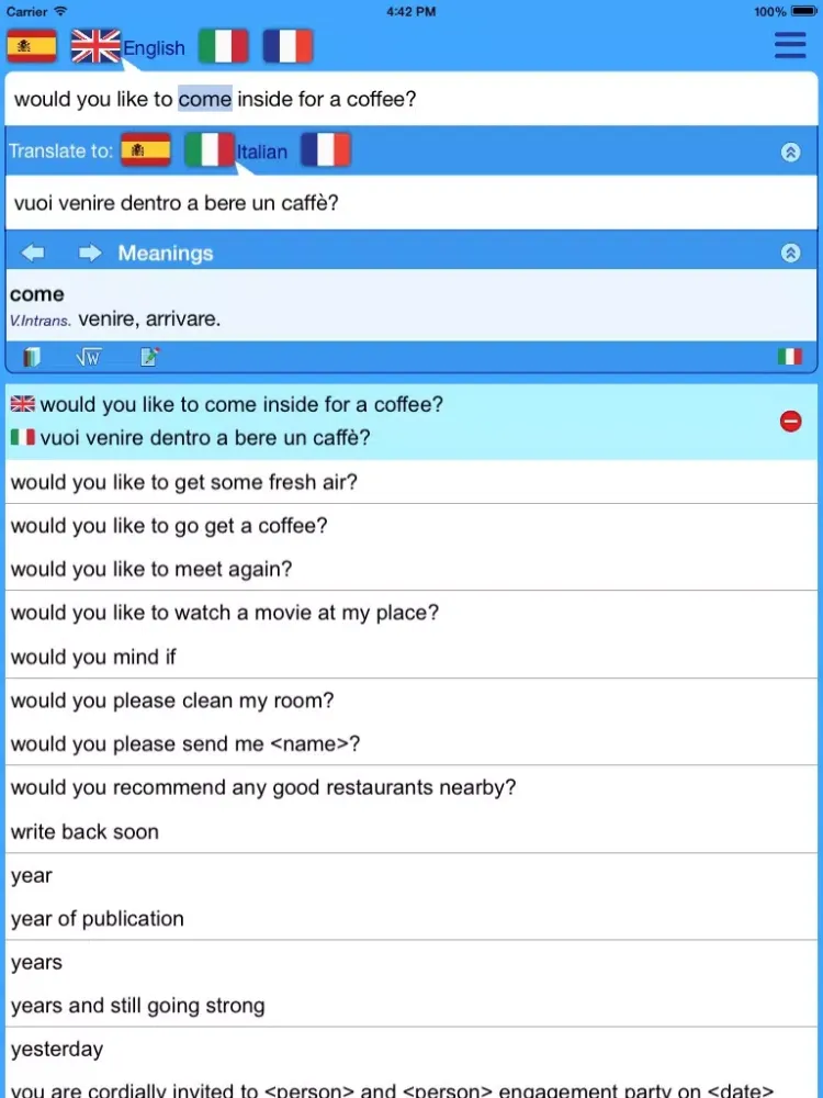 تصاویر Translator Suite English-Italian (Offline) iPad 
