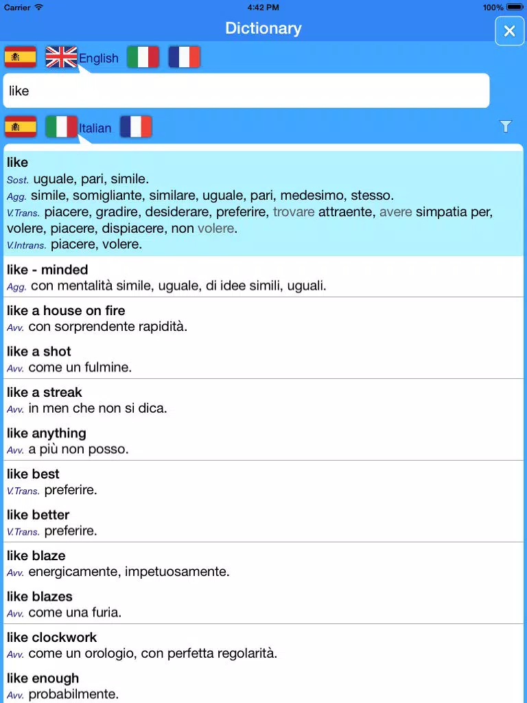 Tangkapan skrin Translator Suite English-Italian (Offline) iPad 