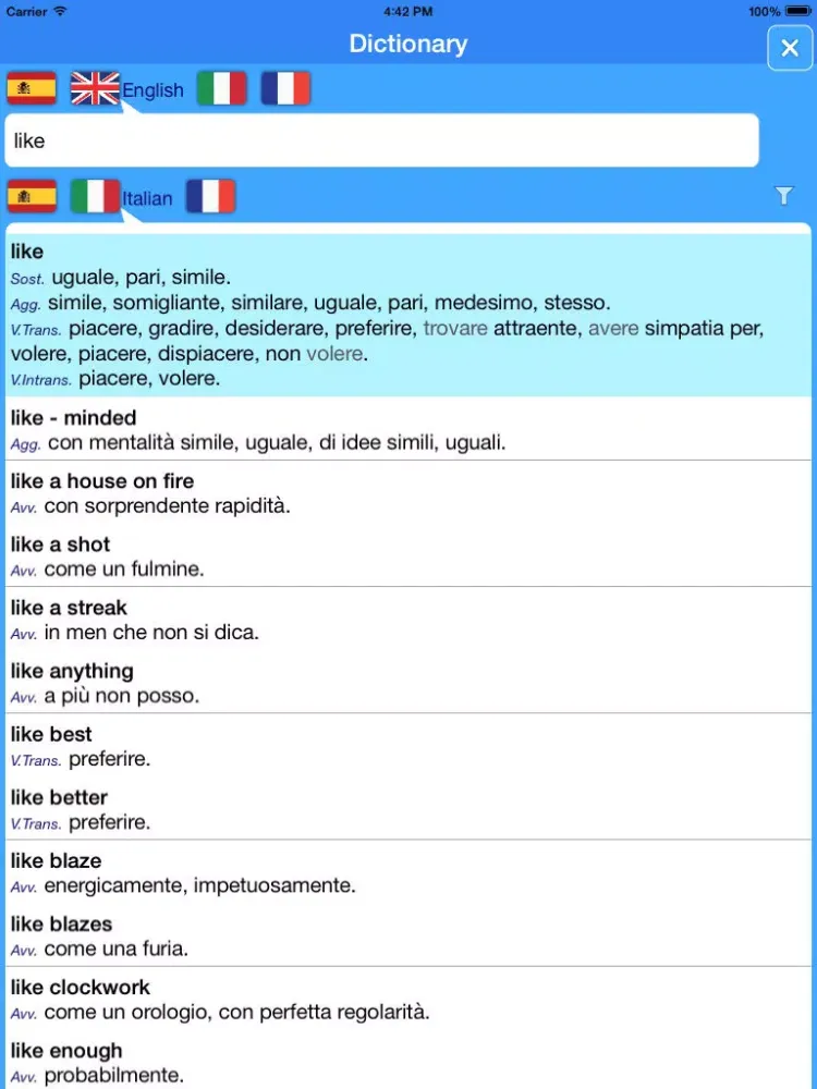 تصاویر Translator Suite English-Italian (Offline) iPad 